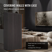 Wood Slat Acoustic Panels 23.6 x 47.2 inch for Modern Wall Decor Black Oak V952-FHXWBTQBHXML4QH6IV0