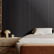 Wood Slat Acoustic Panels 23.6 x 47.2 inch for Modern Wall Decor Black Oak V952-FHXWBTQBHXML4QH6IV0