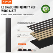 Wood Slat Acoustic Panels, 7.9 x 94.5 inch, MDF Accent Wooden Wall Panels for Modern Interior Wall Decor, V952-FHXWBTQBHXMLTGWBMV0