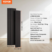 Wood Slat Acoustic Panels, 7.9 x 94.5 inch, MDF Accent Wooden Wall Panels for Modern Interior Wall Decor, V952-FHXWBTQBHXMLTGWBMV0