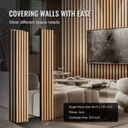 Wood Slat Acoustic Panels, 7.9 x 94.5 inch, MDF Accent Wooden Wall Panels for Modern Interior Wall Decor, V952-FHXWBTQBQXMLJP625V0