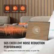 Wood Slat Acoustic Panels 23.6 x 47.2 inch for Modern Wall Decor Light Oak V952-FHXWBTQBQXMLK696CV0
