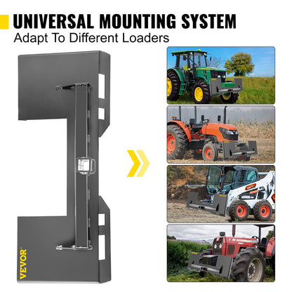 Universal Skid Steer Mount Plate 6.35mm Thick Skid Steer Plate Attachment1360.78kgWeight Capacity Quick V952-FHZXAZBHS-CIRKGK3V0