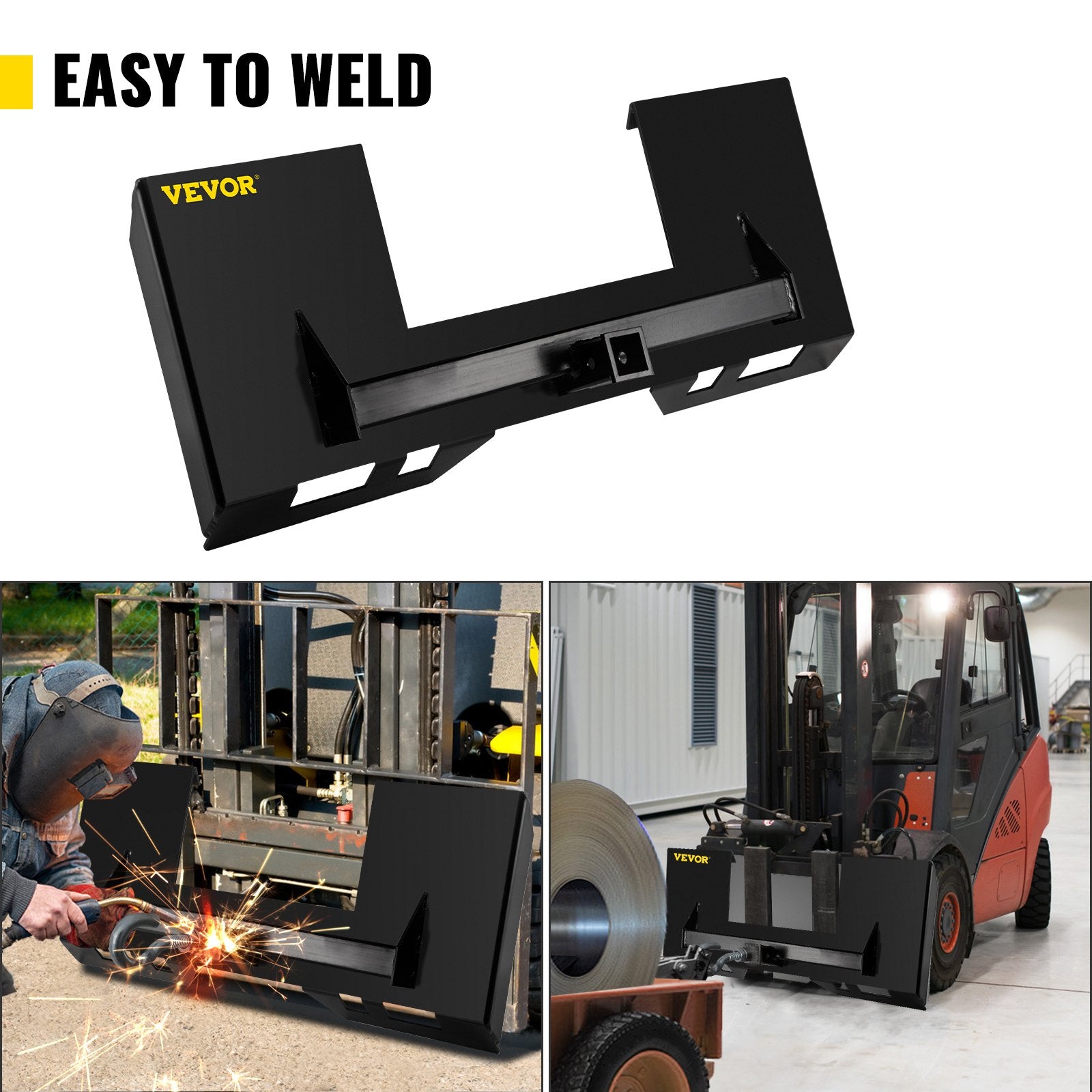 Universal Skid Steer Mount Plate 6.35mmThick Skid Steer Plate Attachment1360.78kgWeight Capacity Quick Attach V952-FHZXAZBHS-XK2OXX7V0