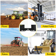 Universal Skid Steer Mount Plate 6.35mmThick Skid Steer Plate Attachment1360.78kgWeight Capacity Quick Attach V952-FHZXAZBHS-XK2OXX7V0