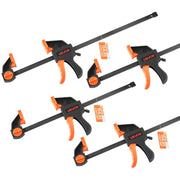 Bar Clamps for Woodworking, 2-Pack 30.48 cm and 2-Pack 15.24 cm, One-Handed Clamp/Spreader, Quick-Grip V952-FJ12INCH4KSJRPXDA002V0