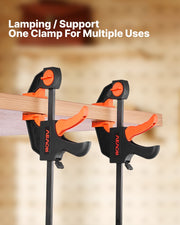 Bar Clamps for Woodworking, 2-Pack 30.48 cm and 2-Pack 15.24 cm, One-Handed Clamp/Spreader, Quick-Grip V952-FJ12INCH4KSJRPXDA002V0