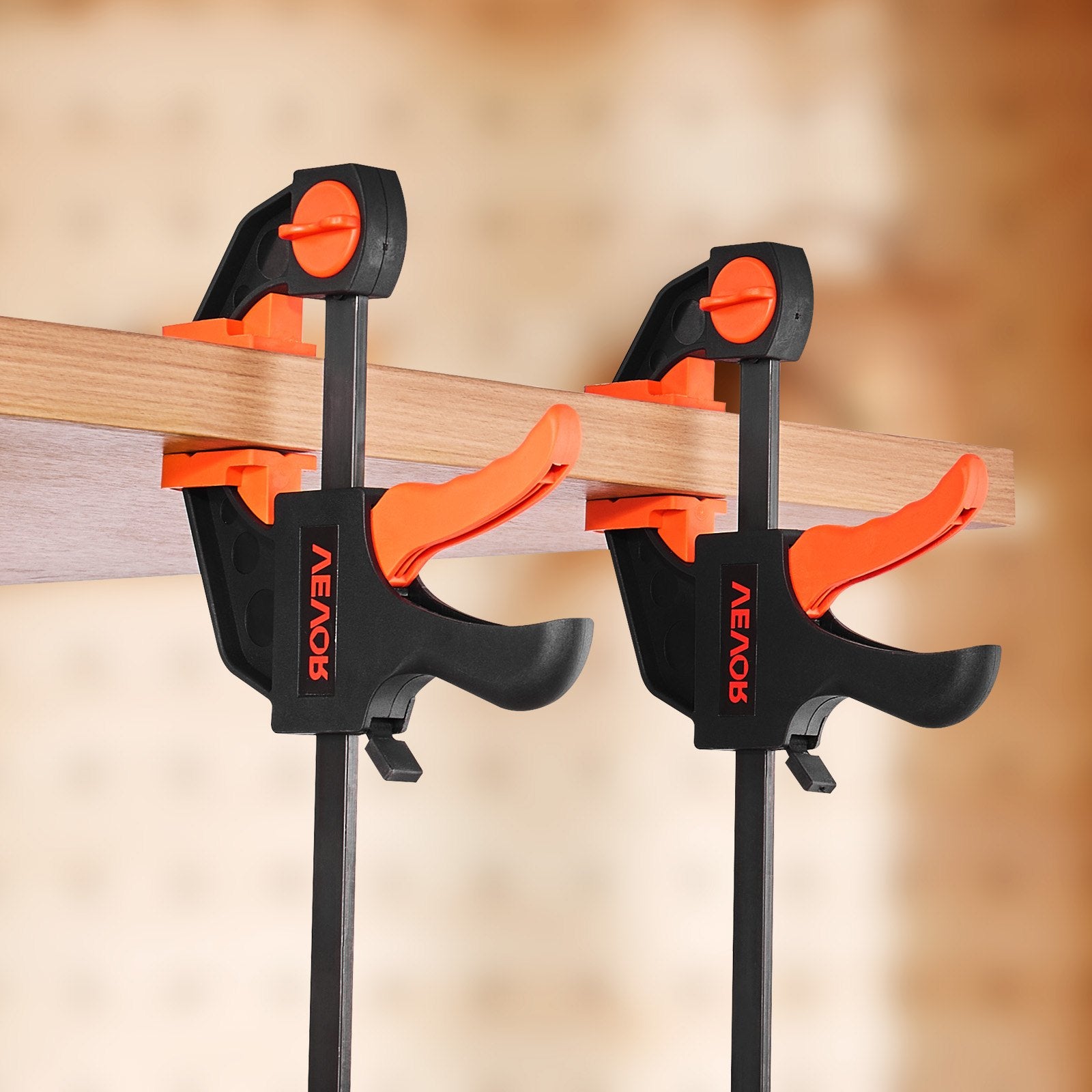 Bar Clamps for Woodworking, 2-Pack 30.48 cm and 2-Pack 15.24 cm, One-Handed Clamp/Spreader, Quick-Grip V952-FJ12INCH4KSJRPXDA002V0