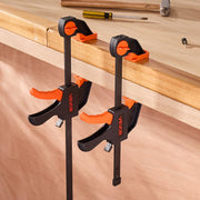 Bar Clamps for Woodworking, 2-Pack 30.48 cm and 2-Pack 15.24 cm, One-Handed Clamp/Spreader, Quick-Grip V952-FJ12INCH4KSJRPXDA002V0