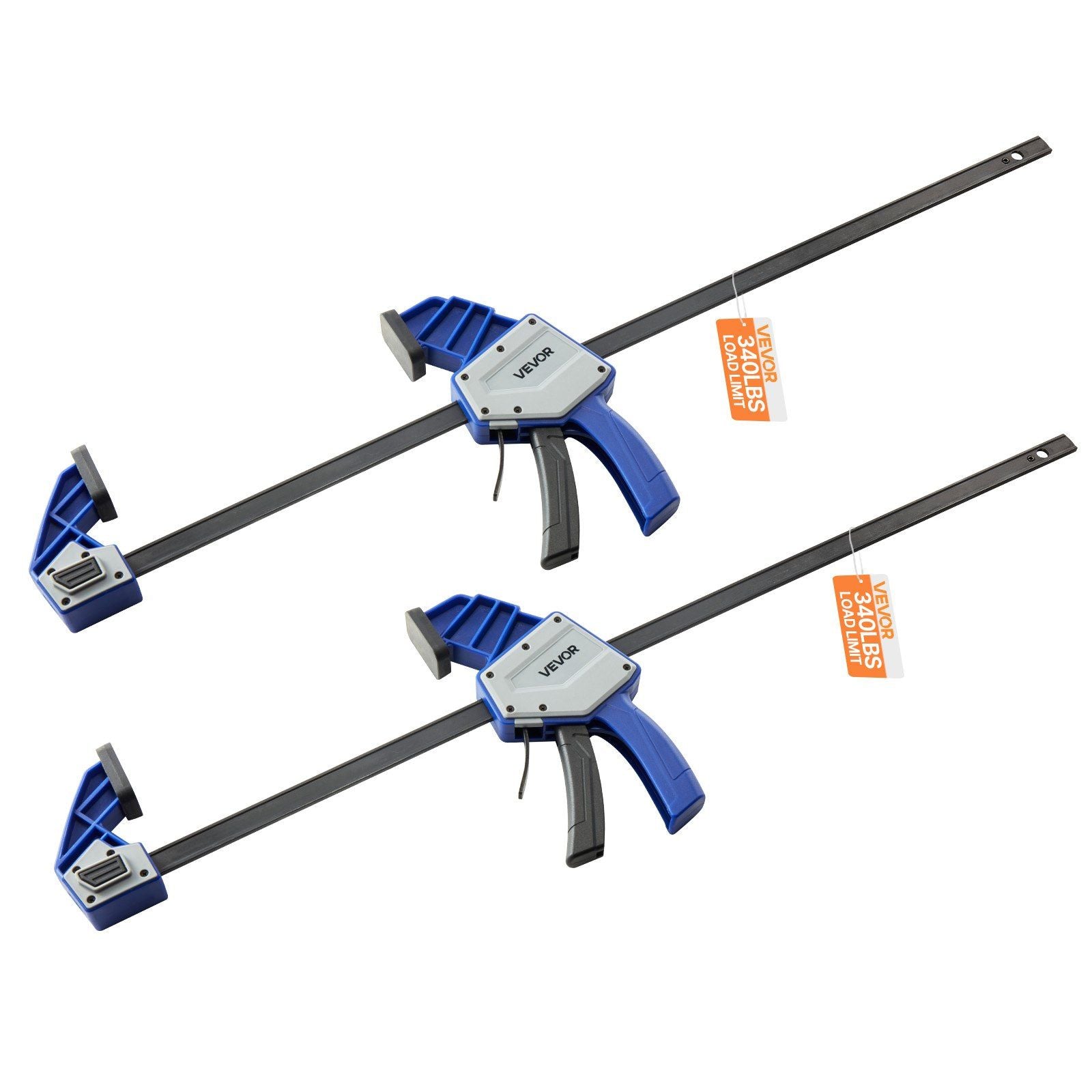 Bar Clamps for Woodworking, 2-Pack 60.96 cm One-Handed Clamp/Spreader, Quick-Grip F-Clamp with 154 kg Load V952-FJ24INCH2GKSW13LH002V0