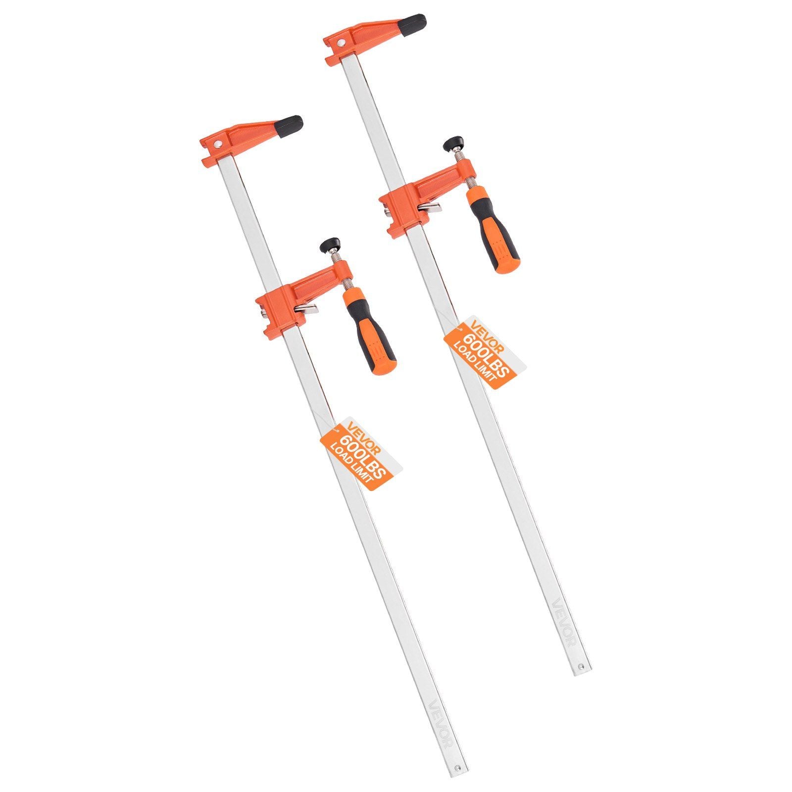 Bar Clamps for Woodworking, 2-Pack 610 mm Opening, Lockable F-Clamp with 272 kg Load Limit, 63.5 mm Depth, V952-FJ24INCH2GZTLIK3X001V0