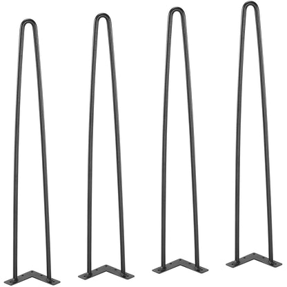 711.2MM Hairpin Furniture Legs, Metal Home DIY Projects for Nightstand, Coffee Table, Desk, 226.8KG Load V952-FJ2GZT28YC1205ROLV0