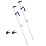 Bar Clamps for Woodworking, 2-Pack 91.4 cm Opening, Lockable F-Clamp with 272 kg Load Limit,63.5 mm Depth, V952-FJ36INCH2GZTY7VBV001V0