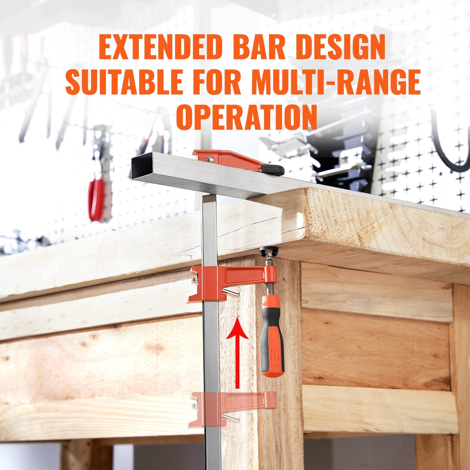 Bar Clamps for Woodworking, 2-Pack 914mm Clamp, Quick-Change F Clamp with 600 lbs Load Limit, 2.5" Throat V952-FJ36INCH2ZZZW8GT9V0