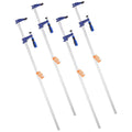 Bar Clamps for Woodworking, 4-Pack 91.4 cm Opening, Lockable F-Clamp with 272 kg Load Limit, 63.5 mm Depth, V952-FJ36INCH4ZTDH7M9E001V0