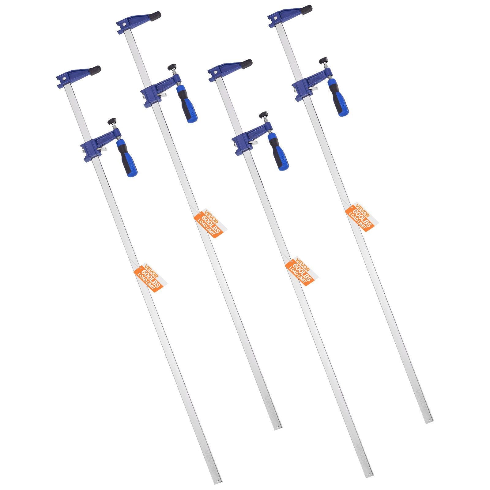 Bar Clamps for Woodworking, 4-Pack 91.4 cm Opening, Lockable F-Clamp with 272 kg Load Limit, 63.5 mm Depth, V952-FJ36INCH4ZTDH7M9E001V0