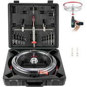 Adjustable Hole Saw Cutter Kit, 1-5/8" to 8" (40-200 mm), Two Replaceable Pilot Drill Bits, Twin Blade V952-FJKKQZDFC1588U5VPV0