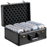 Graded Card Storage Box, 4 Slots, Graded Sports Cards Holder Carrying Case with Coded Lock Foam Dividers, for V952-FJKSNHMMS1208A6WJV0