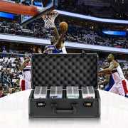 Graded Card Storage Box, 4 Slots, Graded Sports Cards Holder Carrying Case with Coded Lock Foam Dividers, for V952-FJKSNHMMS1208A6WJV0