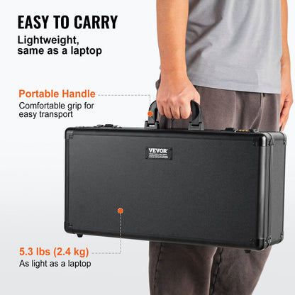 Graded Card Storage Box, 5 Slots, Graded Sports Cards Holder Carrying Case with Coded Lock Foam Dividers, for V952-FJKSNHMMS162LU13NV0