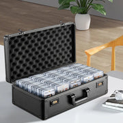 Graded Card Storage Box, 5 Slots, Graded Sports Cards Holder Carrying Case with Coded Lock Foam Dividers, for V952-FJKSNHMMS162LU13NV0