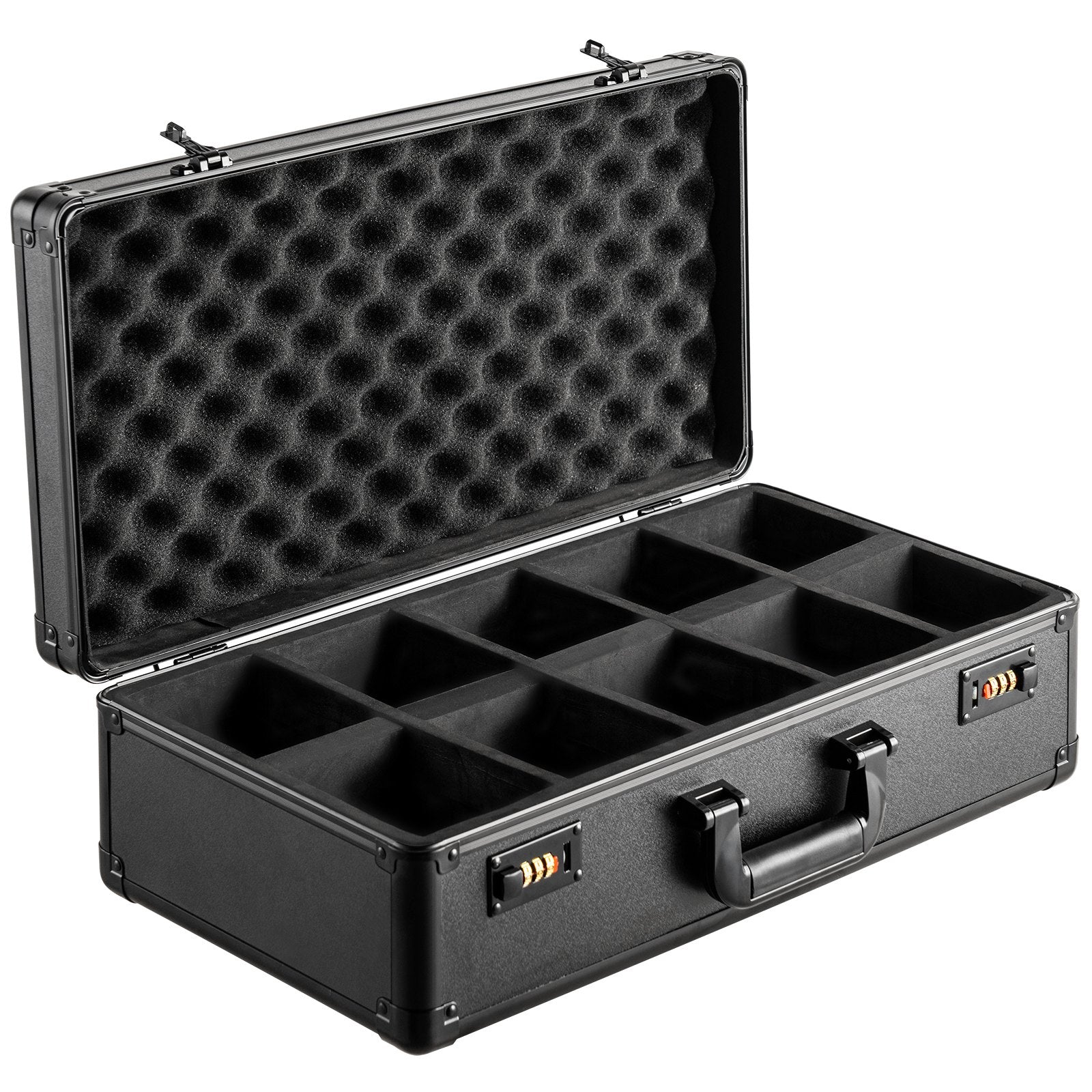 Graded Card Storage Box, 5 Slots, Graded Sports Cards Holder Carrying Case with Coded Lock Foam Dividers, for V952-FJKSNHMMS162LU13NV0