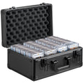 Graded Card Storage Box, 4 Slots, Graded Sports Cards Holder Carrying Case with Key Lock Foam Dividers, for V952-FJKSNHYCSKK1V3VTKV0