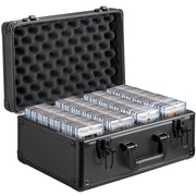 Graded Card Storage Box, 4 Slots, Graded Sports Cards Holder Carrying Case with Key Lock Foam Dividers, for V952-FJKSNHYCSKK1V3VTKV0