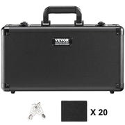 Graded Card Storage Box, 4 Slots, Graded Sports Cards Holder Carrying Case with Key Lock Foam Dividers, for V952-FJKSNHYCSKK1V3VTKV0