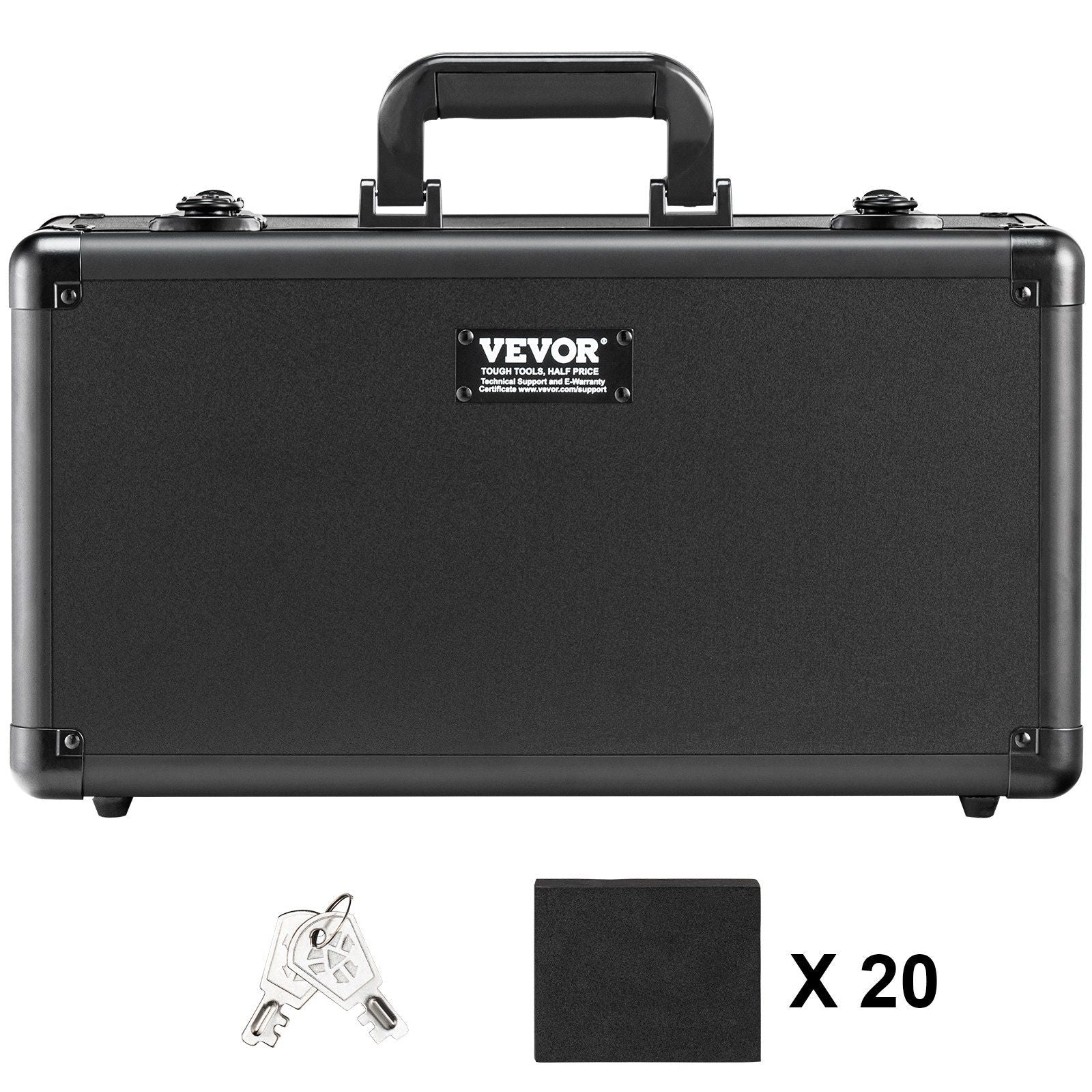 Graded Card Storage Box, 4 Slots, Graded Sports Cards Holder Carrying Case with Key Lock Foam Dividers, for V952-FJKSNHYCSKK9N54I7V0