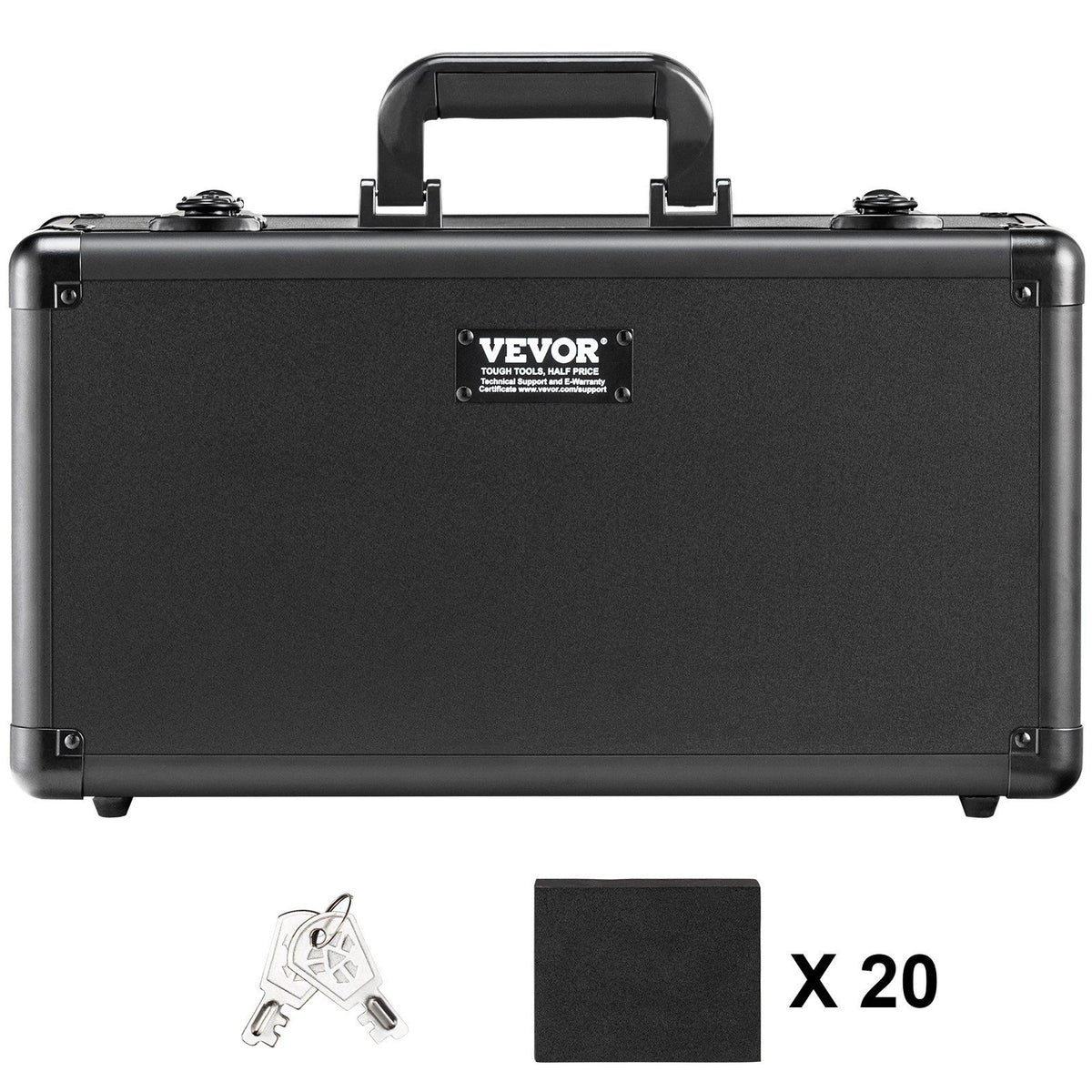 Graded Card Storage Box, 4 Slots, Graded Sports Cards Holder Carrying Case with Key Lock Foam Dividers, for V952-FJKSNHYCSKK9N54I7V0