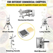 Replacement Chopper Blade, 1/4 inch, 3 PCS French Fry Blade Assembly with 6 Extra Knives, Stainless Steel V952-FKTHQC314INCHCUDXV0
