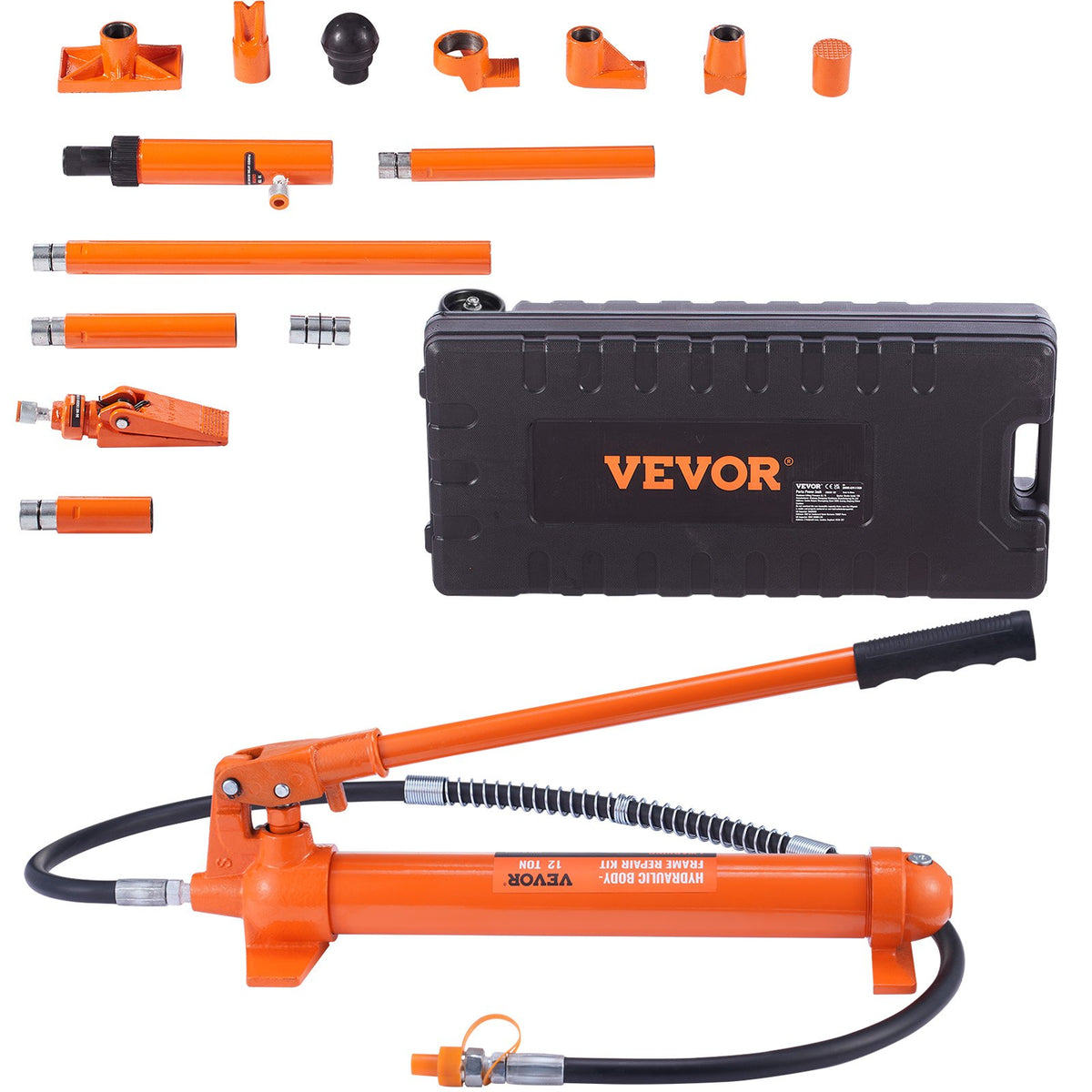 12 Ton Hydraulic Jack Air Pump Lift Ram Body Frame Porta Power Repair Kits V952-FLDTJ12ABSTPUZ0B7V0