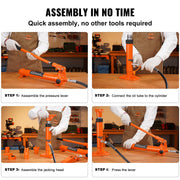 4 Ton Porta Power Kit, Portable Hydraulic Jack with 3.9 ft/1.2 m Oil Hose, Auto Body Frame Repair Kit with V952-FLDTJH4ABSTPUKFMBV0