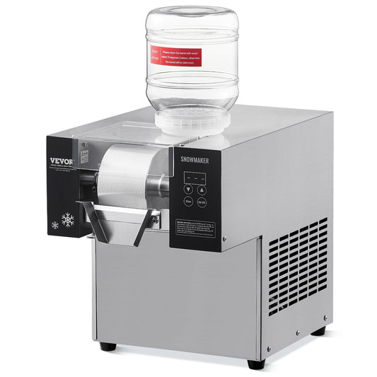 Commercial Snowflake Ice Machine, 176.4LBS/24H Snowflake Ice Maker, Stainless Steel Ice Shaver Machine, V952-FLXNBJFLLEDPEG7B6V3