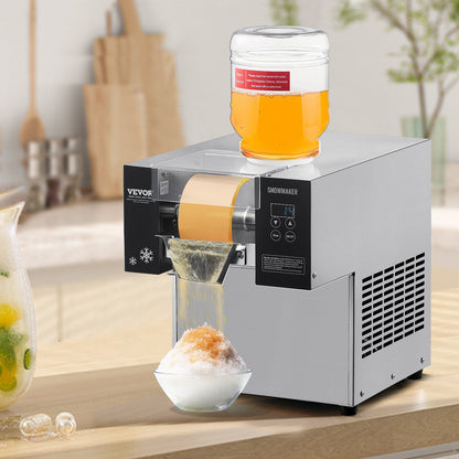Commercial Snowflake Ice Machine, 176.4LBS/24H Snowflake Ice Maker, Stainless Steel Ice Shaver Machine, V952-FLXNBJFLLEDPEG7B6V3