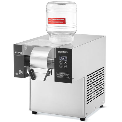 Commercial Snowflake Ice Machine, 375LBS/24H Snowflake Ice Maker, Stainless Steel Ice Shaver Machine, V952-FLXNBJFLLEDPXZ9CHV3