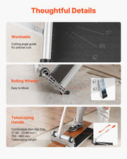 330mm Vinyl Floor Cutter, 12mm Thick Laminate Flooring Cutter with 15 degrees/30 degrees/45 degrees V952-FLXQGDBQGJ13YQW5R001V0