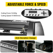 5 In1 12" X 15" (30 X 38cm) Heat Transfer Press + 28 Inch Vinyl Cutter Machine Kit Software V952-FM1151+KZJ-720001V3
