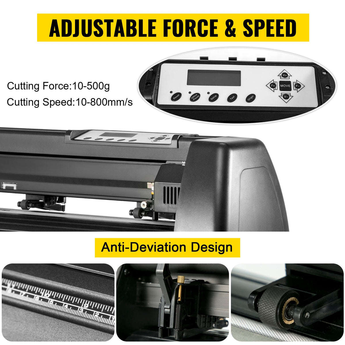 5 In1 12" X 15" (30 X 38cm) Heat Transfer Press + 28 Inch Vinyl Cutter Machine Kit Software V952-FM1151+KZJ-720001V3