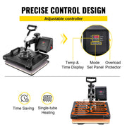 5 In1 12" X 15" (30 X 38cm) Heat Transfer Press + 28 Inch Vinyl Cutter Machine Kit Software V952-FM1151+KZJ-720001V3