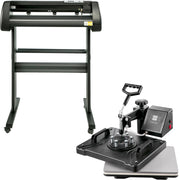 5 In1 12" X 15" (30 X 38cm) Heat Transfer Press + 28 Inch Vinyl Cutter Machine Kit Software V952-FM1151+KZJ-720001V3