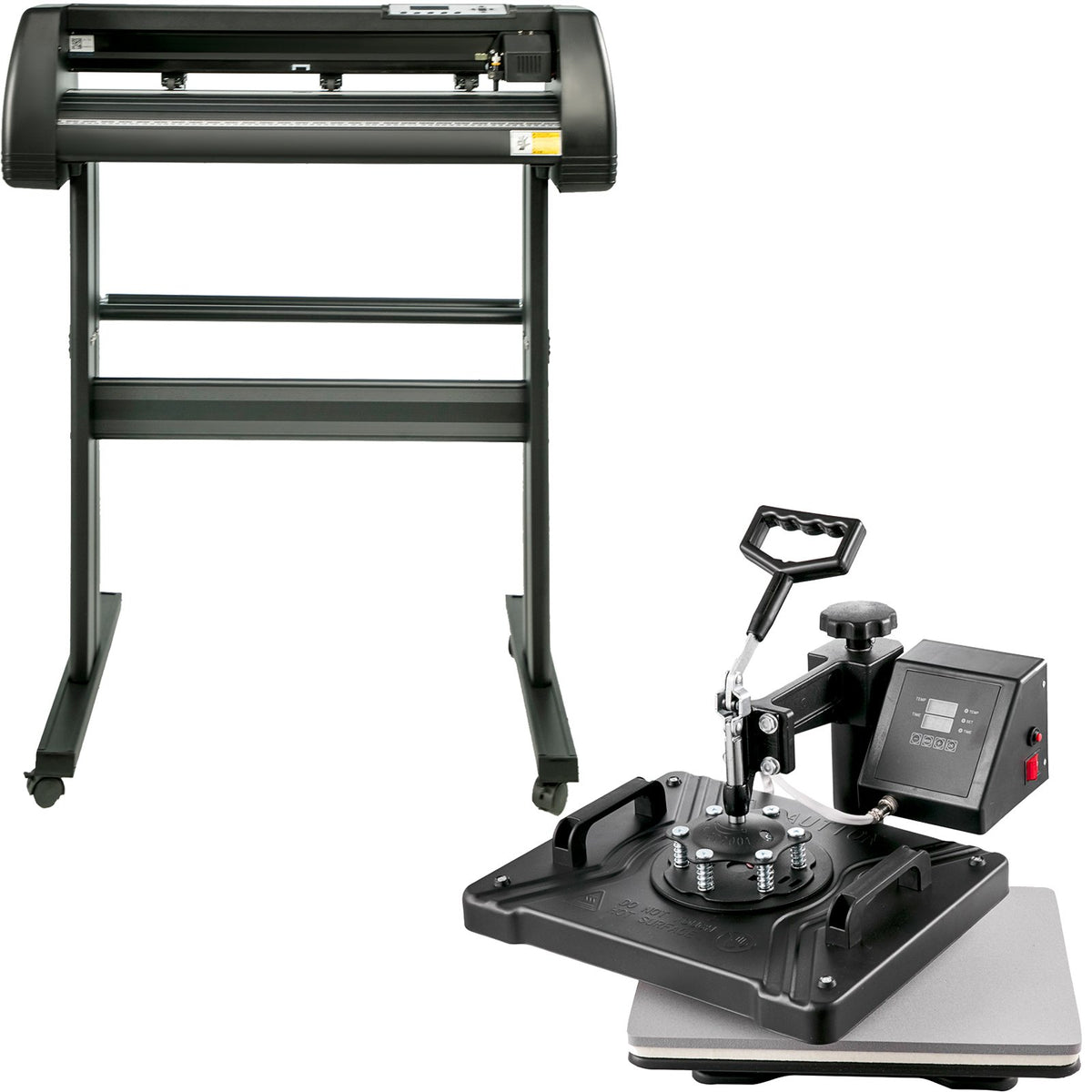 5 In1 12" X 15" (30 X 38cm) Heat Transfer Press + 28 Inch Vinyl Cutter Machine Kit Software V952-FM1151+KZJ-720001V3