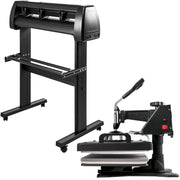 5 In1 12" X 15" (30 X 38cm) Heat Transfer Press + 28 Inch Vinyl Cutter Machine Kit Software V952-FM1151+KZJ-720001V3