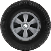 Solid PU Run-Flat Tire Wheel, 254 mm, 2-Pack, 81.6 kg Dynamic Load, 99.8 kg Static Load, Flat Free Tubeless V952-FPLJAZPU180LBKDVKV0