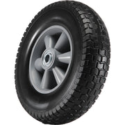 Solid PU Run-Flat Tire Wheel, 254 mm, 2-Pack, 81.6 kg Dynamic Load, 99.8 kg Static Load, Flat Free Tubeless V952-FPLJAZPU180LBKDVKV0