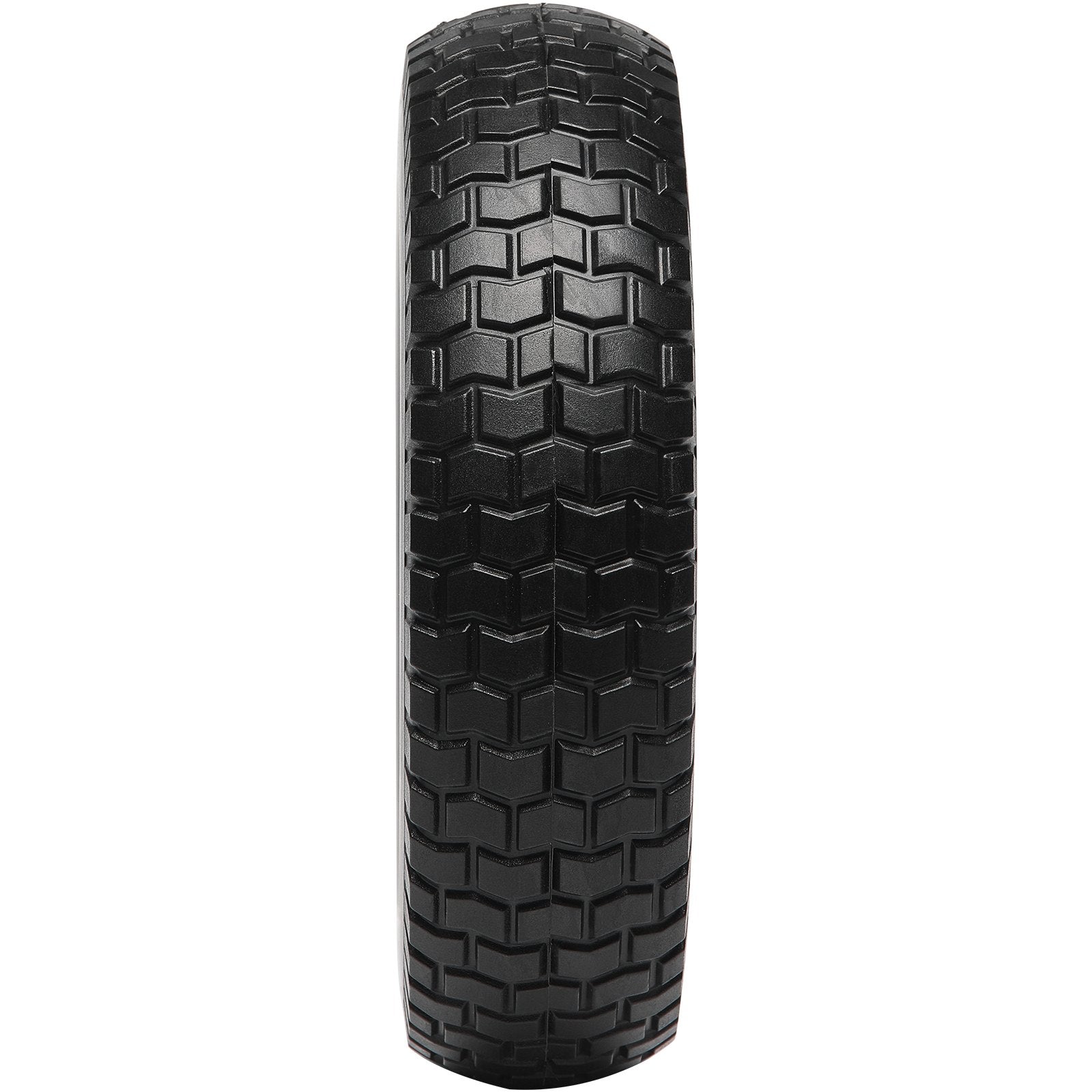Solid PU Run-Flat Tire Wheel, 254 mm, 2-Pack, 81.6 kg Dynamic Load, 99.8 kg Static Load, Flat Free Tubeless V952-FPLJAZPU180LBKDVKV0