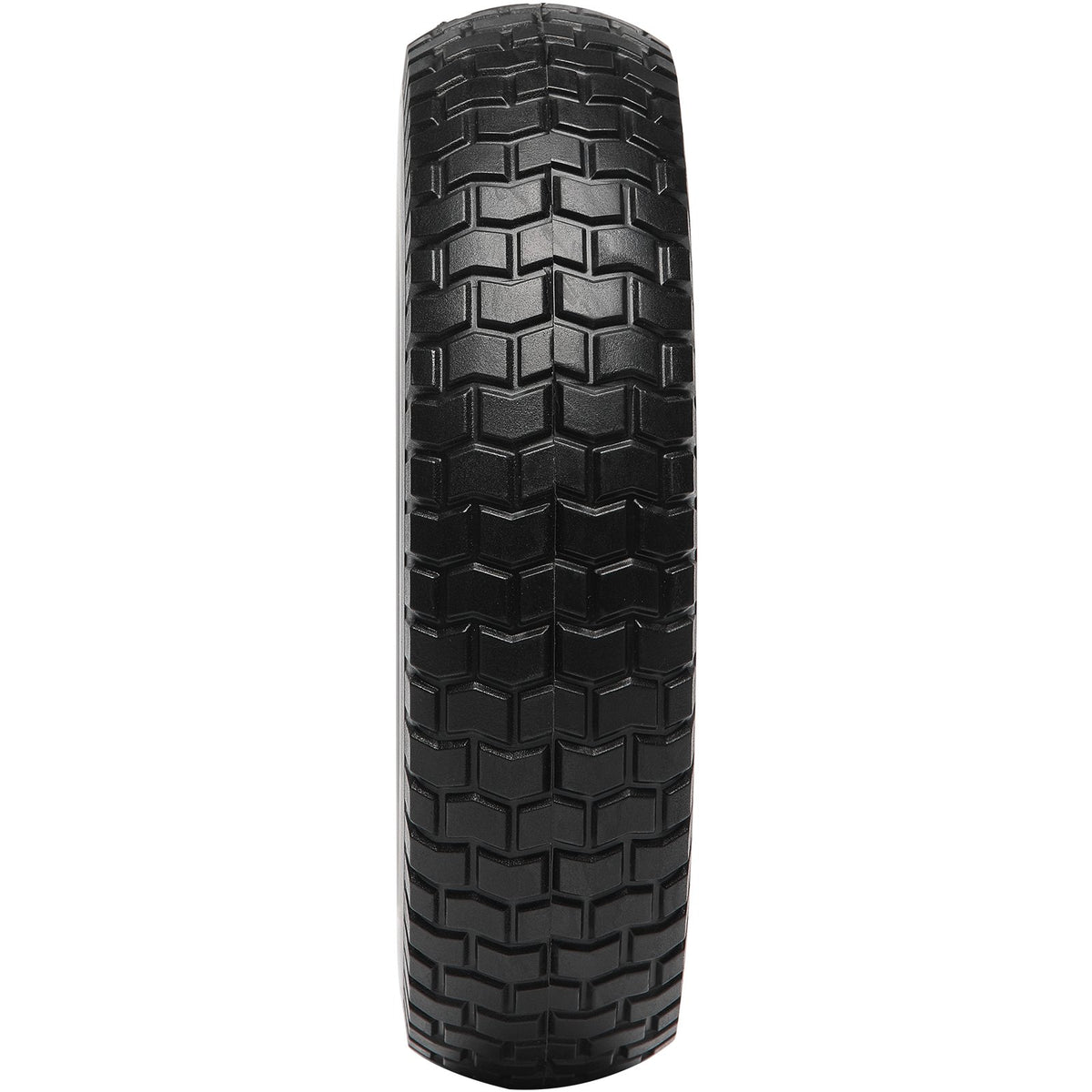 Solid PU Run-Flat Tire Wheel, 254 mm, 2-Pack, 81.6 kg Dynamic Load, 99.8 kg Static Load, Flat Free Tubeless V952-FPLJAZPU180LBKDVKV0