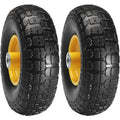 Solid PU Run-Flat Tire Wheel, 254 mm, 2-Pack, 181.4 kg Dynamic Load, 204.1 kg Static Load, Flat Free Tubeless V952-FPLJAZPU400LBUE89V0