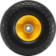 Solid PU Run-Flat Tire Wheel, 254 mm, 2-Pack, 181.4 kg Dynamic Load, 204.1 kg Static Load, Flat Free Tubeless V952-FPLJAZPU400LBUE89V0